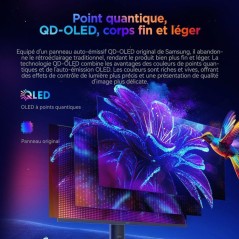 Ecran PC Gamer - HKC - 27 - QHD - 500Hz - Dalle OLED - 0.03ms - Ajustable en hauteur -GS27QHS