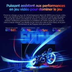 Ecran PC Gamer - HKC - 27 - QHD - 500Hz - Dalle OLED - 0.03ms - Ajusta