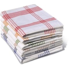 Lot de 6 torchons de cuisine - HOME LINGE PASSION - 100% Coton - 50 x