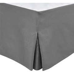 Cache sommier - HOME LINGE PASSION - 160 x 200 cm + 30 cm - Anthracite