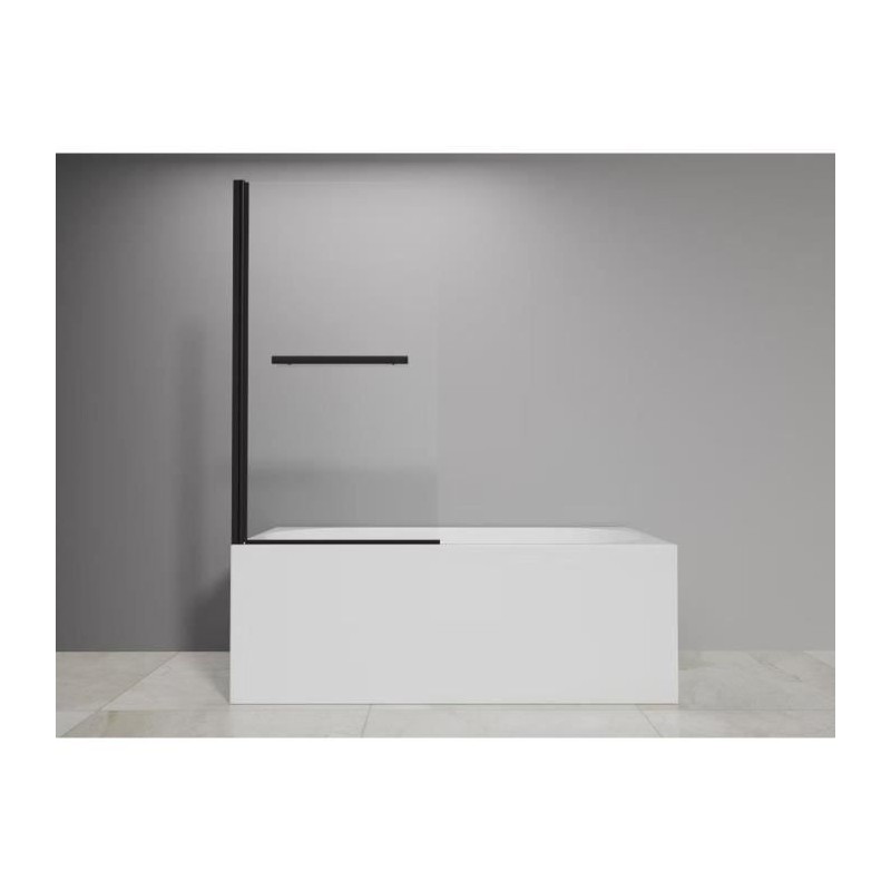 Pare baignoire 1 volet + porte serviettes - HOME GENERATION - Mila noi