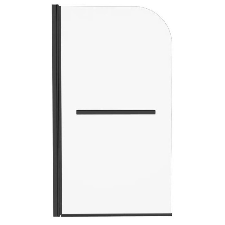 Pare baignoire 1 volet + porte serviettes - HOME GENERATION - Mila noir - 80 x 140 cm Pare baignoire 1 volet + porte serviettes - HOME GENERATION - Mila noir - 80 x 140 cm