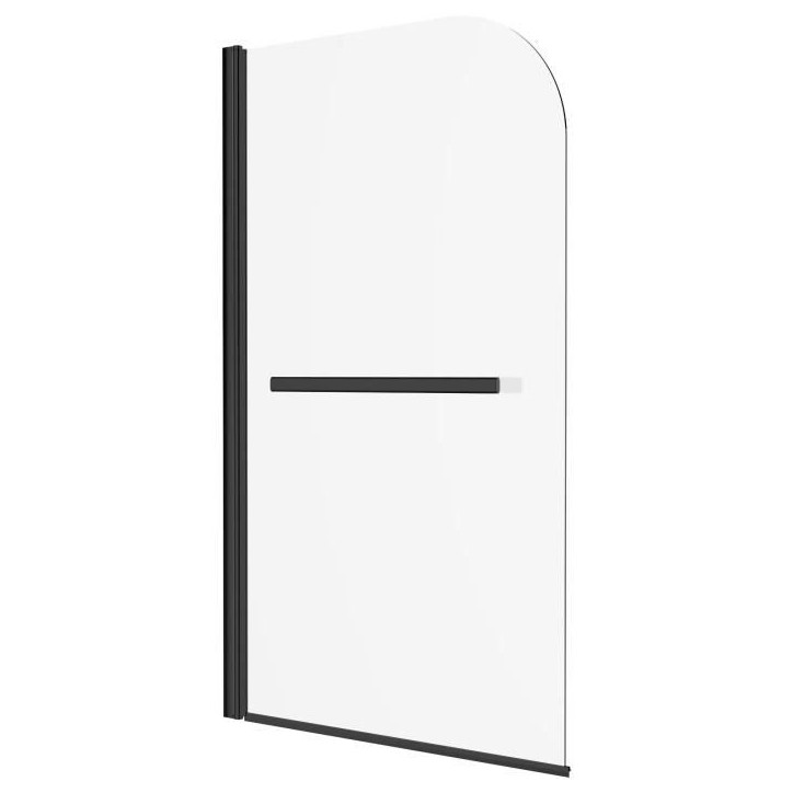 Pare baignoire 1 volet + porte serviettes - HOME GENERATION - Mila noir - 80 x 140 cm Pare baignoire 1 volet + porte serviettes - HOME GENERATION - Mila noir - 80 x 140 cm