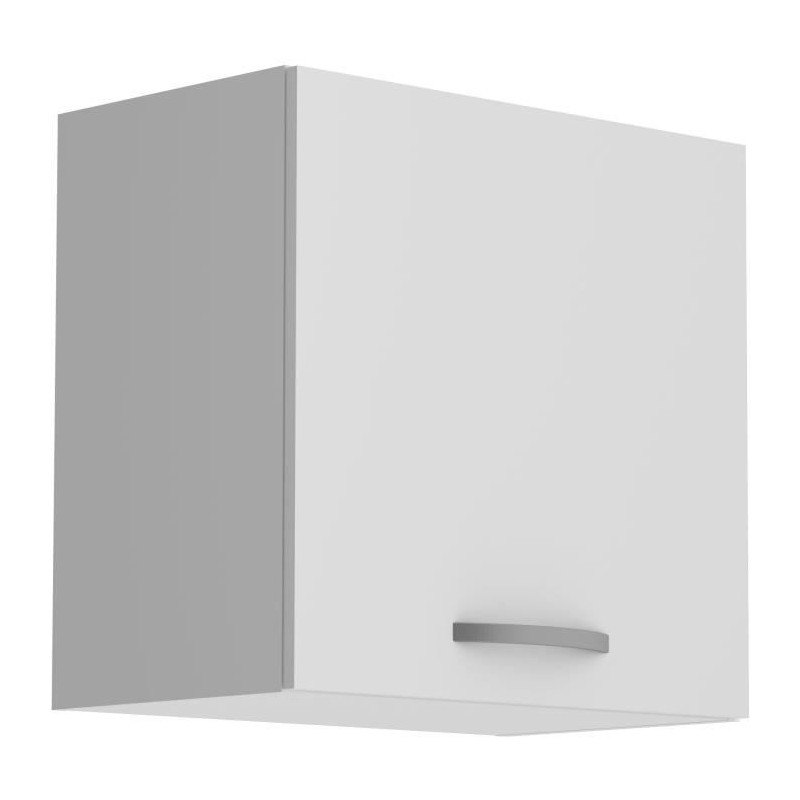 Meuble haut 1 porte OSLO - Blanc - L 60 x P 36 x H 58 cm Meuble haut 1 porte OSLO - Blanc - L 60 x P 36 x H 58 cm
