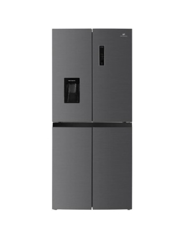 Réfrigérateur Continental Edison - CERA4D464IX - 4 portes avec distributeur d'eau - 446L - Total No Frost - L79 cm x H 180 cm