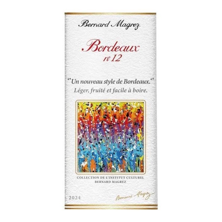 Bernard Magrez Bordeaux N° 12 2024 Bordeaux - Vin blanc de Bordeaux