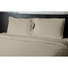 Drap plat - HOME LINGE PASSION - HP72097 - Microfibre 82 g - 240 x 300 cm - Beige ivoire