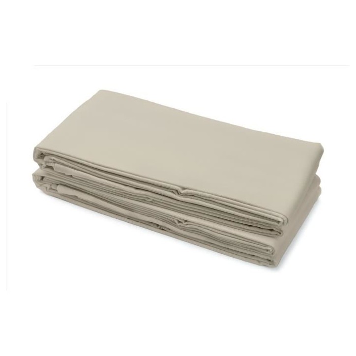 Drap plat - HOME LINGE PASSION - HP72097 - Microfibre 82 g - 240 x 300 cm - Beige ivoire Drap plat - HOME LINGE PASSION - HP72097 - Microfibre 82 g - 240 x 300 cm - Beige ivoire