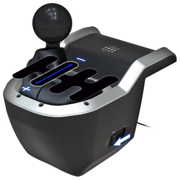 Levier de vitesse de course pour PC - Hori - 7 vistesses - 2 modes de changement de vitesse - Pommeau remplaçable - Noir Levier de vitesse de course pour PC - Hori - 7 vistesses - 2 modes de changement de vitesse - Pommeau remplaçable - Noir
