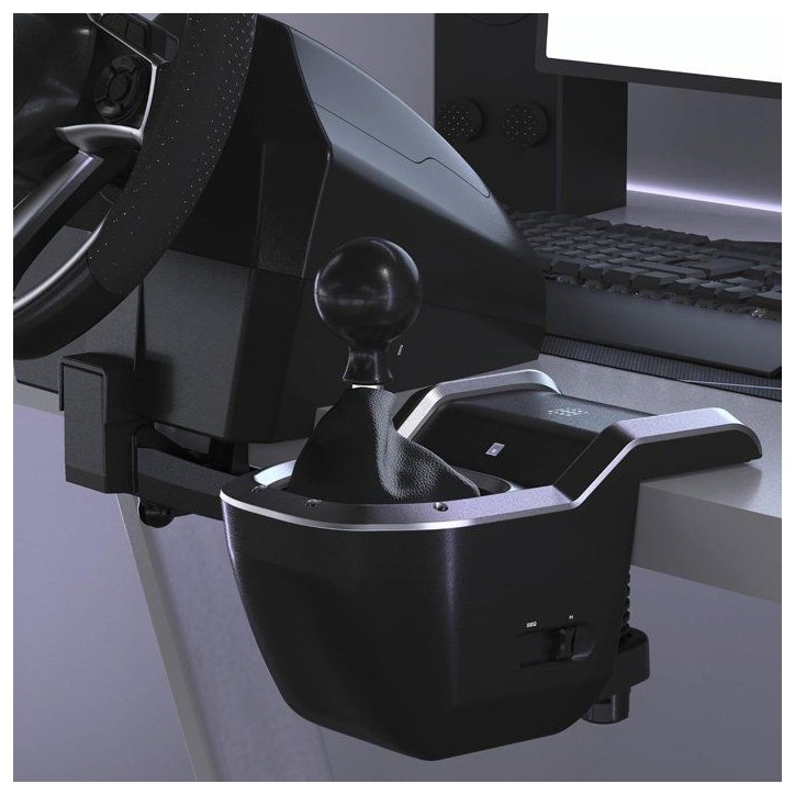 Levier de vitesse de course pour PC - Hori - 7 vistesses - 2 modes de changement de vitesse - Pommeau remplaçable - Noir Levier de vitesse de course pour PC - Hori - 7 vistesses - 2 modes de changement de vitesse - Pommeau remplaçable - Noir