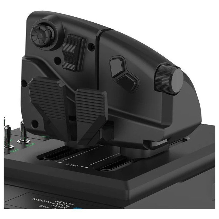 Systeme de vol et support Hotas pour PC - Hori - Double manette fontion de gouvernail - 200 fonctions configurables - Noir Systeme de vol et support Hotas pour PC - Hori - Double manette fontion de gouvernail - 200 fonctions configurables - Noir