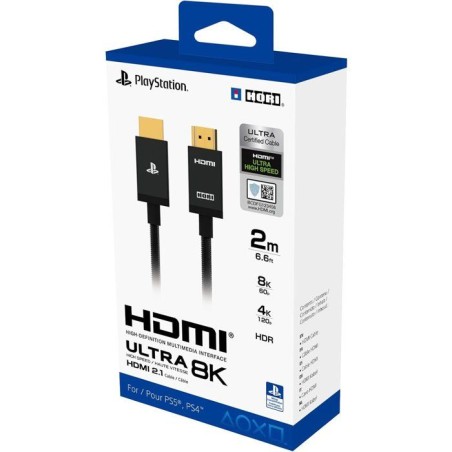Câble HDMI 2.1 - Hori - PlayStation - Ultra haute vitesse pour PS5 -