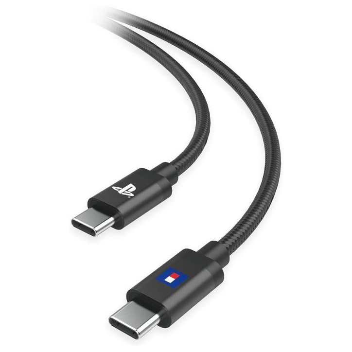 Câble de charge USB-C a USB-C - Hori - PlayStation pour manette DualSense et DualSense Edge PS5 - Longueur 3 m - Noir Câble de charge USB-C a USB-C - Hori - PlayStation pour manette DualSense et DualSense Edge PS5 - Longueur 3 m - Noir