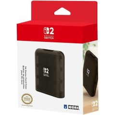 Boîtier de protection et transport pour jeux - Nintendo Switch 2 - Hori - Antichoc - Anti-rayures - 24 rangements - Noir