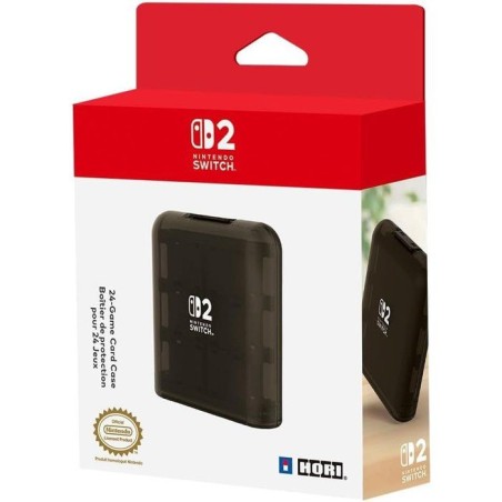 Boîtier de protection et transport pour jeux - Nintendo Switch 2 - Hori - Antichoc - Anti-rayures - 24 rangements - Noir