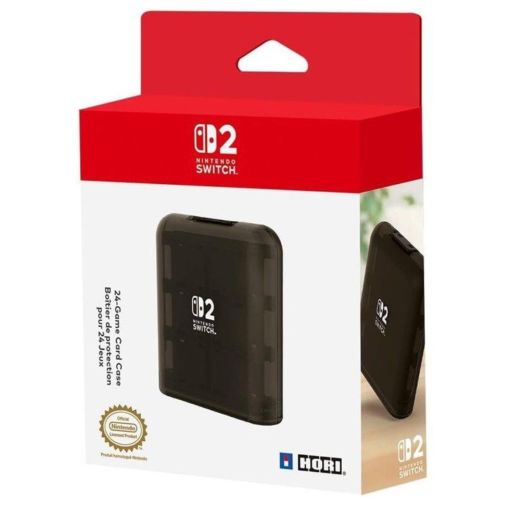 Boîtier de protection et transport pour jeux - Nintendo Switch 2 - Hori - Antichoc - Anti-rayures - 24 rangements - Noir Boîtier de protection et transport pour jeux - Nintendo Switch 2 - Hori - Antichoc - Anti-rayures - 24 rangements - Noir