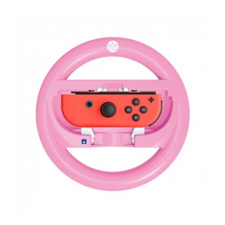 Volant de course - Nintendo Switch 2 - Hori - Mario Kart World Joy-Con - Motif Peach - Rose