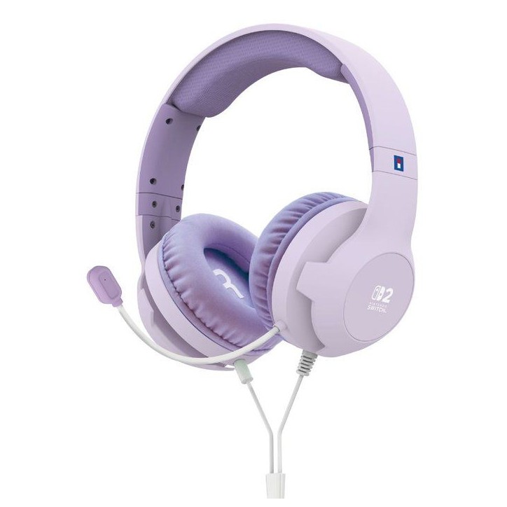 Casque Gaming - Filaire - Nintendo Switch 2 - Hori - Micro flexible - Lavande Casque Gaming - Filaire - Nintendo Switch 2 - Hori - Micro flexible - Lavande