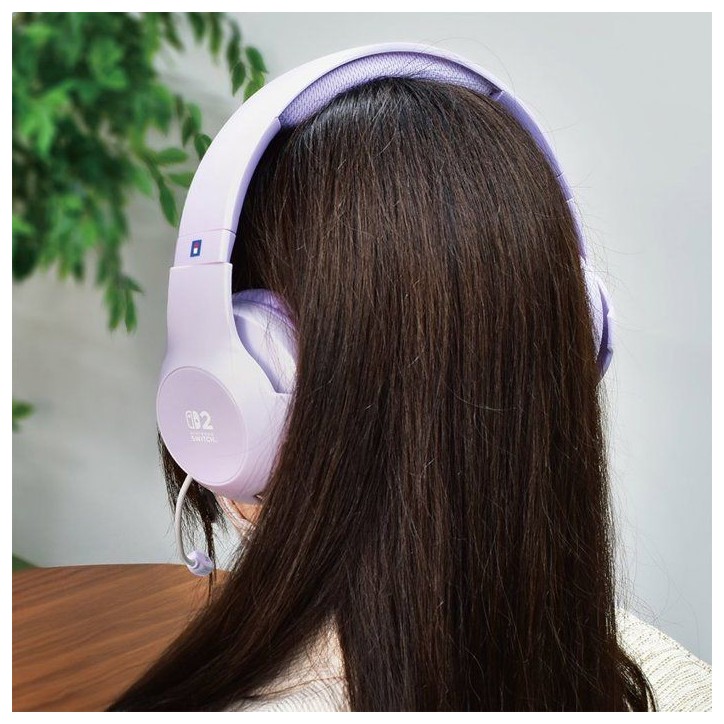 Casque Gaming - Filaire - Nintendo Switch 2 - Hori - Micro flexible - Lavande Casque Gaming - Filaire - Nintendo Switch 2 - Hori - Micro flexible - Lavande