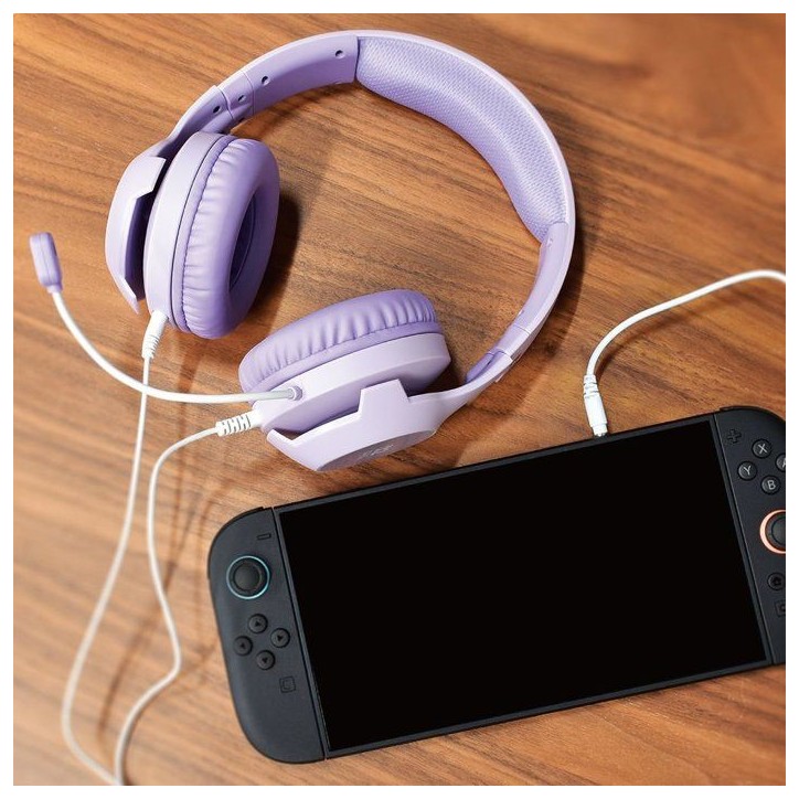 Casque Gaming - Filaire - Nintendo Switch 2 - Hori - Micro flexible - Lavande Casque Gaming - Filaire - Nintendo Switch 2 - Hori - Micro flexible - Lavande