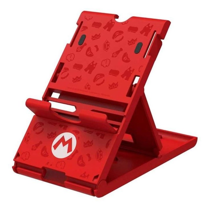 Support console - Nintendo Switch - Super Mario - Hori - Socle ajustable angle jeu - Mario Design