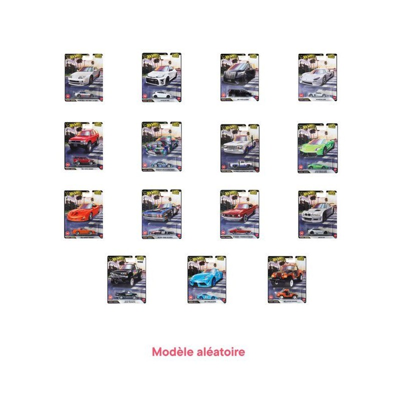 Hot Wheels Boulevard Véhicule 1/64 – Modele aléatoire (4 coffrets