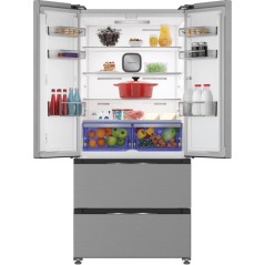 Réfrigérateur américain - HOTPOINT - HPG25512XBR4E - 4 portes - Cla