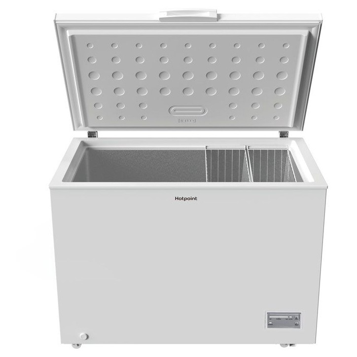 Congélateur coffre - HOTPOINT - HPCF3085E - Classe D - 308L - 41db(A) - 3 Paniers - Fonctionne en piece froide (-15°) - 85x112 Congélateur coffre - HOTPOINT - HPCF3085E - Classe D - 308L - 41db(A) - 3 Paniers - Fonctionne en piece froide (-15°) - 85x112