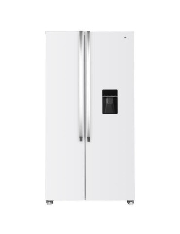 Réfrigérateur américain Continental Edison - CERA532NFW - 2 portes - 532L - L90 cm xH177 cm - Blanc