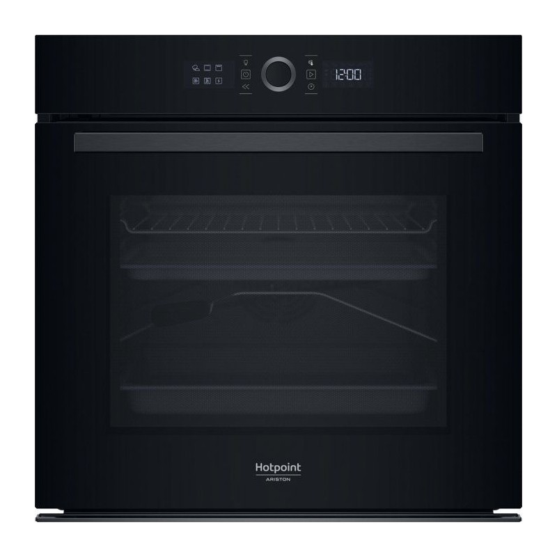 Four encastrable - Pyrolyse - HOTPOINT - HA4S80PM0BA - Noir - Porte fr