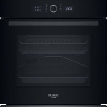 Four encastrable - Pyrolyse - HOTPOINT - HA4S80PM0BA - Noir - Porte fr