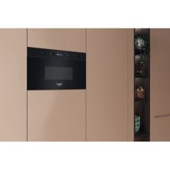 Micro-ondes encastrable - HOTPOINT - HAMK11B - Noir - 22 L - 59,5 x 32