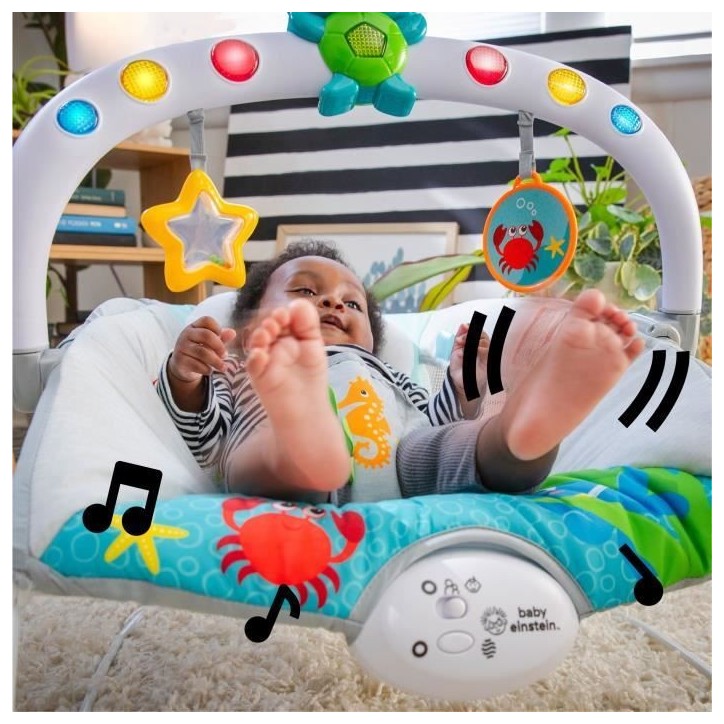 BABY EINSTEIN Transat bébé Neptune - Ocean Explorers, 15 mélodies, lumieres, vibrations BABY EINSTEIN Transat bébé Neptune - Ocean Explorers, 15 mélodies, lumieres, vibrations