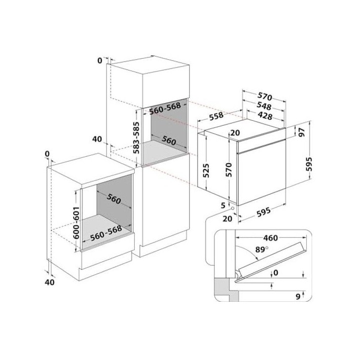 HOTPOINT Four catalyse noir HAO455CB