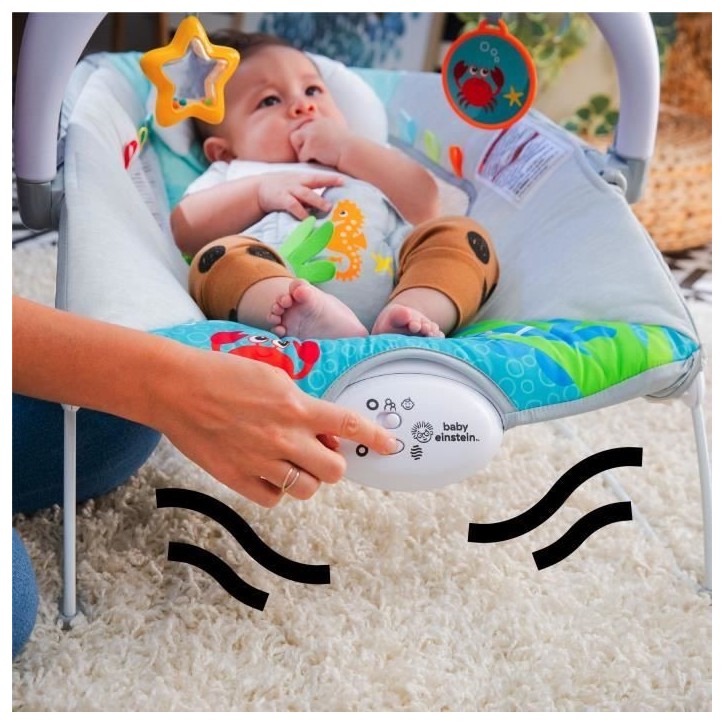 BABY EINSTEIN Transat bébé Neptune - Ocean Explorers, 15 mélodies, lumieres, vibrations BABY EINSTEIN Transat bébé Neptune - Ocean Explorers, 15 mélodies, lumieres, vibrations
