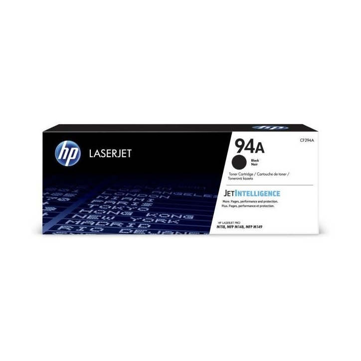 HP 94A Cartouche de Toner noir authentique (CF294A) pour HP LaserJet Pro M118/M148 HP 94A Cartouche de Toner noir authentique (CF294A) pour HP LaserJet Pro M118/M148