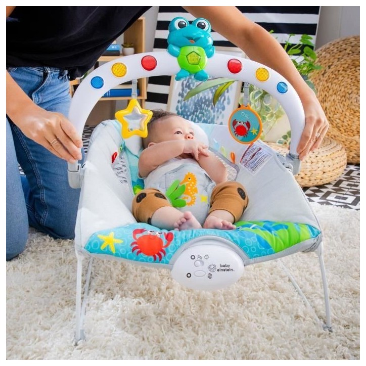 BABY EINSTEIN Transat bébé Neptune - Ocean Explorers, 15 mélodies, lumieres, vibrations BABY EINSTEIN Transat bébé Neptune - Ocean Explorers, 15 mélodies, lumieres, vibrations