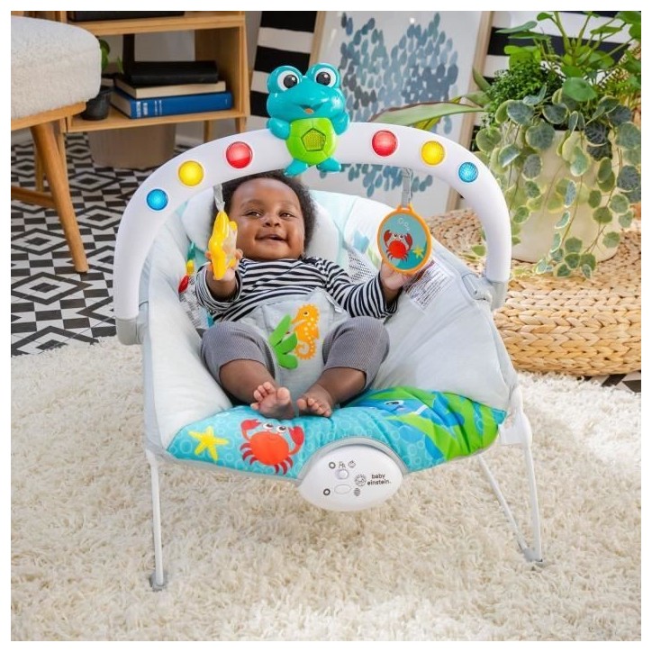 BABY EINSTEIN Transat bébé Neptune - Ocean Explorers, 15 mélodies, lumieres, vibrations BABY EINSTEIN Transat bébé Neptune - Ocean Explorers, 15 mélodies, lumieres, vibrations