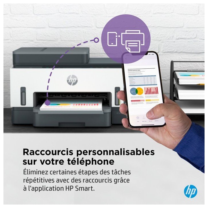 Imprimante Tout-en-un HP Smart Tank 7305 - Jet d'encre thermique - Couleur - A réservoir d'encre Imprimante Tout-en-un HP Smart Tank 7305 - Jet d'encre thermique - Couleur - A réservoir d'encre