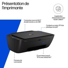 Imprimante tout-en-un HP DeskJet 2910 jet d'encre couleur - 3 mois d'I