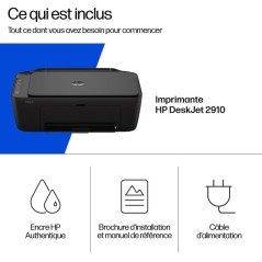 Imprimante tout-en-un HP DeskJet 2910 jet d'encre couleur - 3 mois d'I
