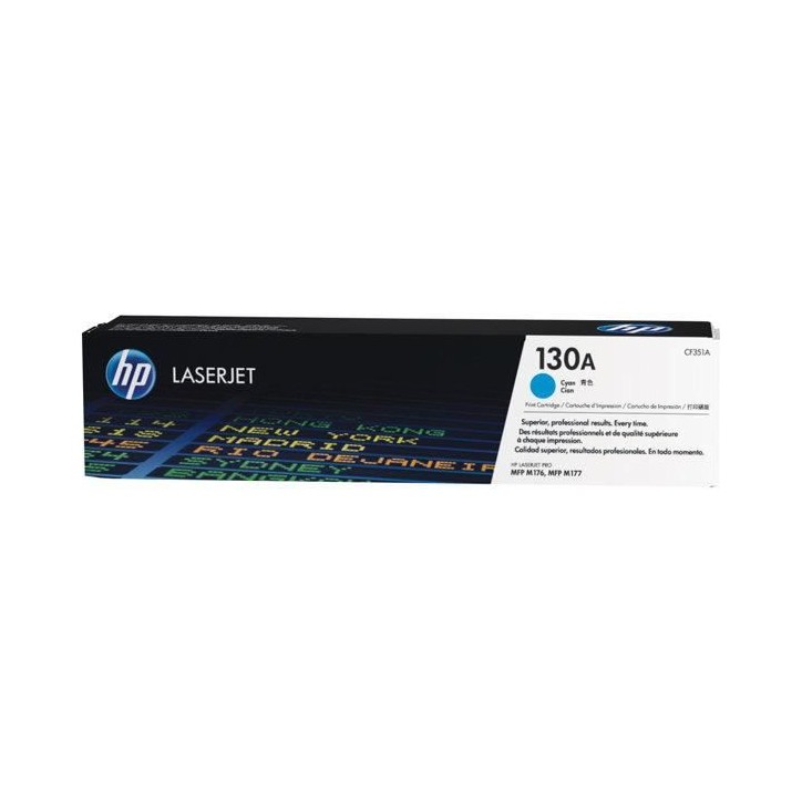 Cartouche de toner cyan HP 130A authentique pour Color LaserJet Pro MFP M176n/177fw Cartouche de toner cyan HP 130A authentique pour Color LaserJet Pro MFP M176n/177fw