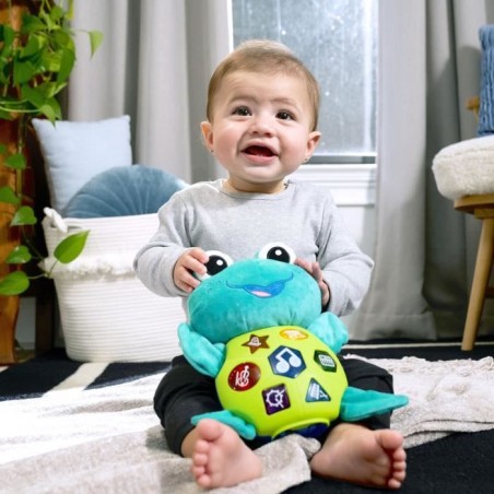 BABY EINSTEIN NEPTUNE la tortue Peluche jouet d'éveil musical,Cadeau Noel bébé, musique, couleurs 6M+