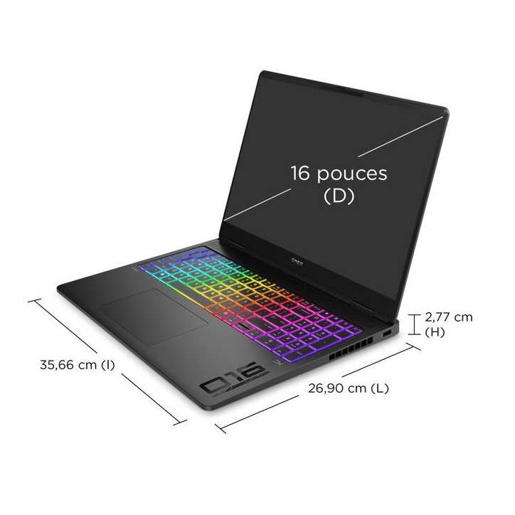 PC Portable Gamer OMEN MAX 16-ak0024nf - Sans Windows - 16 2,5K IPS 240Hz - RTX 5070 Ti - Ryzen AI 7 350 - 32Go - 1To SSD - AZER PC Portable Gamer OMEN MAX 16-ak0024nf - Sans Windows - 16 2,5K IPS 240Hz - RTX 5070 Ti - Ryzen AI 7 350 - 32Go - 1To SSD - AZER