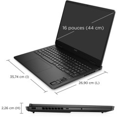 PC Portable Gamer HP OMEN 16-an0030nf - Sans Windows - 16 2K IPS 144Hz