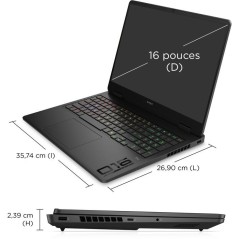 PC Portable Gamer HP OMEN 16-ap0060nf - Sans Winows - 16 2,5K IPS 240H