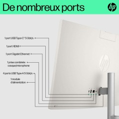 PC Tout-en-un HP 24-cr0089nf - Windows 11 - 23,8 FHD IPS - Ryzen 7 773