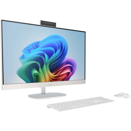 PC Tout-en-un HP 27-cr0075nf - Windows 11 - 27 FHD IPS - Ryzen 5 7520U - RAM 16Go - Stockage 512Go SSD - Clavier et souris sans