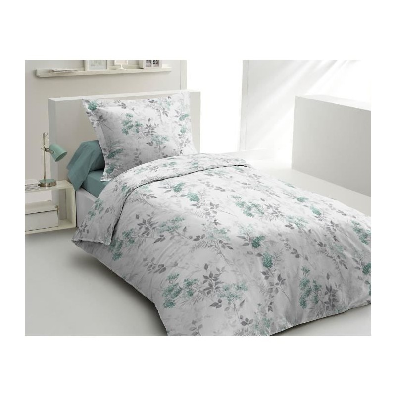 Parure de couette 140x200 cm HOME LINGE PASSION POMPADOUR : Housse de