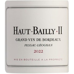 Haut Bailly II 2022 Pessac-Léognan - Vin rouge de Bordeaux